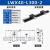 化科 X轴燕尾槽滑块 LWX40/25/60长行程 手动位移精密微调滑台 齿轮齿条型 LWX40-L300-2行程260mm+双滑 