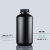 RICH LAB 黑色塑料瓶125/250/500/1000ml大口窄口HDPE密封液体罐样品储存瓶 小口 250ml【满100包邮，偏远地区除外】