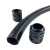波纹管塑料 PE塑料软管穿线软管黑色软管电线电缆护套可开口一米 PE-AD10闭口1米