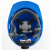 诺瑞斯安 安全帽工地 免费印字国标V型 ABS透气领导监理建筑加厚电工头盔 蓝色