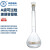华鸥白色透明容量瓶A级定容瓶标准口具塞化学实验3.3高硼硅玻璃定量瓶细颈梨形瓶 带检定证书 250mll