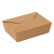 金诗洛 K5477 (50个)牛皮纸餐盒 外卖打包餐盒快餐轻食沙拉盒 8号1400ml