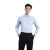 中神盾Y5701男女长袖衬衫夏季新款商务男女装条纹液氨免烫长袖衬衣定制  蓝条纹 （100-499套）37码