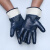 适用手套工作劳保耐磨防油胶皮防滑防水耐油胶帆布浸胶汽修防护 佳护蓝手套:12双 均码