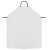 筑采 围裙TPU环保皮套袖防水50丝白色围裙1件