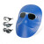 鬼脸电焊面罩焊工眼镜头戴式护脸面具轻便防烤烧焊氩弧焊防强光 面罩+【白色3个+绑带】