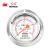 红旗（HONGQi）YTN-60ZT系列轴向带前边 0-0.16MPa耐震压力表普压表油压表气压表不锈钢外壳压力表	