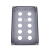 定制定制铸铝防水控制盒金属按钮盒开关急停操作盒工业防爆铸铝盒 二孔(120*76*56)