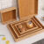 WCZ寿司盒子展示木盒面包托盘竹子长方形中式蛋糕店烘焙竹制食品西餐 竹木直角60*40*5.8