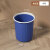 谋福 垃圾桶 塑料纸篓 厕所卫生间压圈垃圾篓 小号蓝色