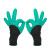 稳斯坦 WST528 乳胶发泡手套(12双)劳保尼龙手套涂掌手套 绿色