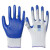 定制适用丁青浸胶劳保手套机械耐磨耐油防护手套 蓝色24双N529 L