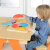幼儿园桌面玩具中班构建游戏形状拼板迷宫配对学习板视觉感教具 色彩积木游戏版