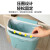 美丽雅壁挂式垃圾桶收纳桶橱柜塑料加厚家用无盖厨房分类悬挂垃圾桶 小号4L