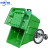 定制适用于 商用环卫桶户外分类垃圾桶保洁清运推车 660L无刹车轮子