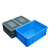豫恒玖EU箱欧标汽配周转箱加厚零件盒物流箱工具收纳箱塑料盒工具物料盒灰色300*200*120mm
