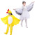 小鸟演出服带翅膀小鸡儿童动物服装大公鸡卡通连体衣舞蹈裙民族 公鸡(帽子+连体衣+脚套 100cm