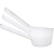 科罗拉白色舀水勺水瓢家用塑料长柄长把水舀子加厚大号加长工业打水漂 1个装