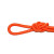 竹特 救生圈绳子  水上安全绳防汛救生绳水域救援绳 直径14mm 20米 橘色安全绳（不含挂钩） 企业定制