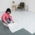 PVC地板贴自粘加厚耐磨石塑地板革仿瓷砖翻新改造防水地板胶 水泥灰134.8片/平