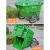 塑料环卫垃圾车大型垃圾桶小区物业学校手推保洁清运车环卫车 蓝盖白桶