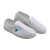 耐呗斯（NABES）防静电鞋 安全鞋 PVC柔软防滑耐磨帆布鞋男女通用 白色 44码