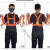 国标工业安全带防坠落五点式安全带双大钩全身式安全带电工专用 国标5米红色双肩双钩