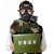 护力盾 FNJ05防毒面具活性炭过滤式呼吸面具头戴式防护面具 单面具+民品罐+迷彩包+行军箱