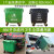 环卫垃圾桶660升L大型挂车桶大号户外垃圾箱市政塑料环保垃圾桶 660L特厚加固耐摔-绿色带轮无盖