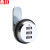 鼎红 密码转舌锁抽屉柜门安全锁具 25mm黑色（3个）