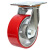 稳斯坦 重型脚轮 万向轮 铁芯聚氨酯PU工业轮子 （6寸万向-承重320kg）1个  WST160