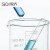 SiQi玻璃烧杯刻度加厚高硼硅耐高温化学杯加热透明喝水多规格可选glass beaker 低型烧杯500ml