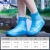 无印MUJ雨鞋男女款雨靴套防雨脚套外穿下雨天防水防滑硅胶加 【加厚耐磨防滑】低筒-天空蓝 M(34-36码鞋)