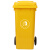 纽仕达/120L带轮垃圾桶商用户外环卫带盖大号方形翻盖公用大容量黄色大垃圾桶/其他垃圾【可免费印制LOGO】