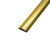 鸣固 铝合金线槽 金色地面线槽 工程线槽 地线走线电线电缆过线槽 3号五米价(一米一根)