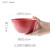 亿嘉北欧陶瓷饭碗大汤碗面碗创意家用早餐麦片沙拉碗布丁碗卡通米饭碗 巴克6.25寸面碗红色