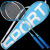 创京懿选2024新款学生羽毛球拍对拍高弹力男女网球拍钛合金双拍一对的 双拍3尼龙球颜色随机(无拍包 ARTENGO BST900