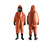 诺安气体致密型化学防化服（重型） 荧光橙 L XL XXL 现货 