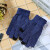 鸣固 保暖手套 针织触屏手套 点胶防滑保暖毛线手套 蓝色均码