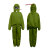 久臻 YSF238 高品质升级喷砂服套装 打砂衣防护服 绿色上衣+裤子 