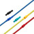 奎神电力（KUICC） PVC子弹头对接冷压端子连接器公母电线对接头 蓝色1.5-2.5平方 50套