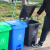 捷诺立（JNL）22455 分类垃圾桶小区物业垃圾箱带盖大号特厚带轮中间脚踏垃圾桶红色100升