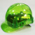 东部工品半透明安全帽工程建筑工地攀岩夏季防砸晒透气头盔 浅绿色 