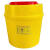 定制适用利器盒废物锐器盒一次性垃圾桶医院黄色小型针头批发方形诊所 圆形2L