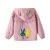 棉恒儿童外套春秋款韩版女童卡通花边夹克衫外套0-7岁小女孩休闲外套 兔小姐外套粉色 80cm