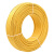 成天泰 国标电线电缆 单芯单股铜芯硬线 BV-450/750V-1*6平方 100米/卷 黄色