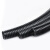 BOWERY PA阻燃波纹管塑料软管电线电缆保护套管穿线软管黑色螺纹管加厚防水尼龙线束管AD10 100米/卷 1卷