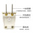 10A公母2孔二脚插头监控家用电器电源电线延长接线头2插对接铜脚 1个 5位16孔插座