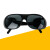 烧电焊眼镜焊工专用防护平光太阳眼镜透明氩弧二保焊防强光打眼护 灰色5个