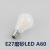 定制适用爱迪生灯泡LED灯E14E27螺口暖白复古灯丝C35拉尾尖泡 E27磨砂LED圆泡/A19 4 暖白
